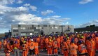 FLC-arbejdere strejker på byggepladsen ved Femernforbindelsen