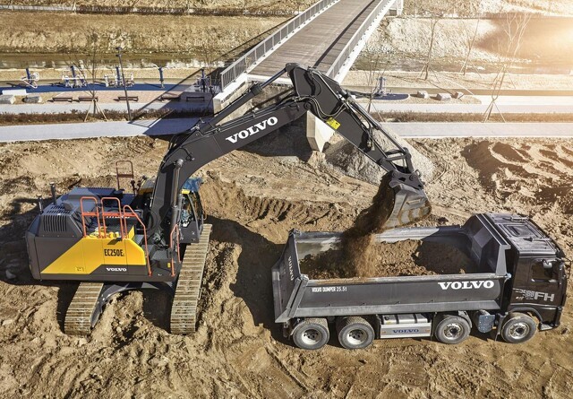 Ny kraftoverførsel til Volvos hybridgravemaskiner