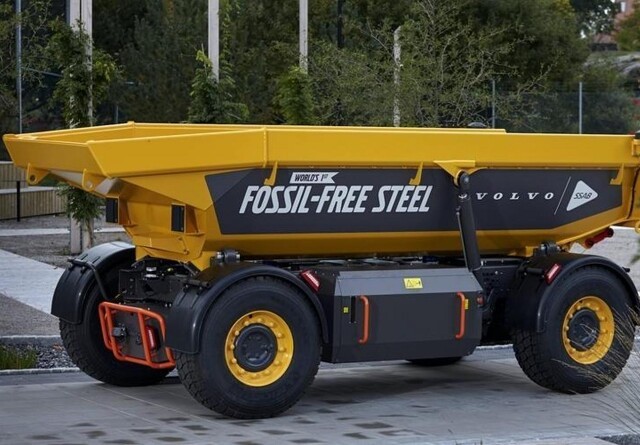 Volvo præsenterer maskine i fossilfrit stål