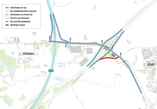 Tilkørselsvej og bro udvides ved Aarhus S