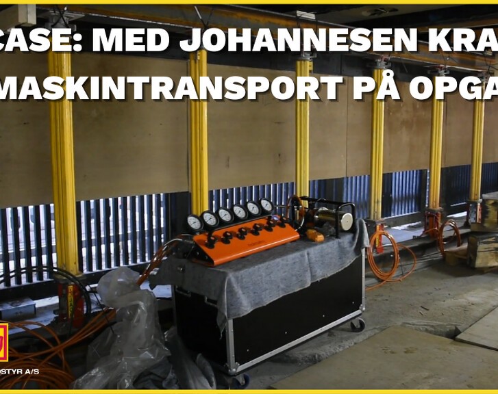 CASE: Med Johannesen Kran & Maskintransport på opgave