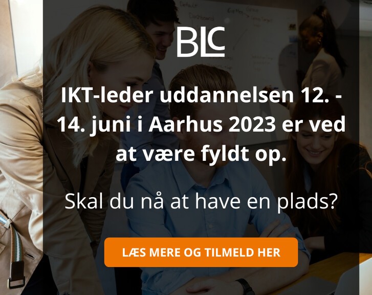 Skal du nå at have en plads på IKT-leder uddannelsen i Aarhus i juni?