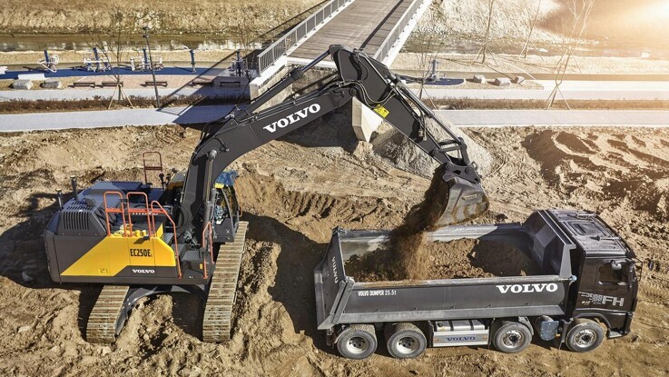 Ny kraftoverførsel til Volvos hybridgravemaskiner